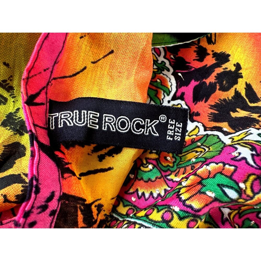 True Rock Free Size Multicolor Kaftan Boho Luxe Festival Wear Resortwear Chic - Picture 8 of 9